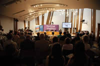 Audience and venue photograph from - Ageing - A Dignified Future, Festival of Politics event held at the Scottish Parliament 
