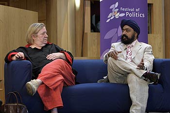 Clarissa Dickson-Wright and Tony Singh