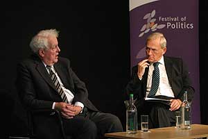 Tam Dalyell and Presiding Officer George Reid 