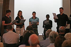 Students from RSAMD at the Festival of Politics  