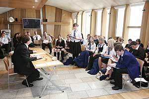 school pupils debate 