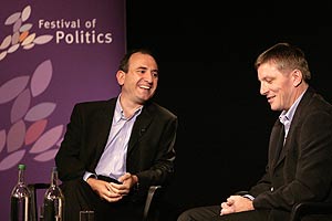Armando Iannucci with Peter MacMahon