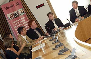 Nicol Stephen MSP chairs a session