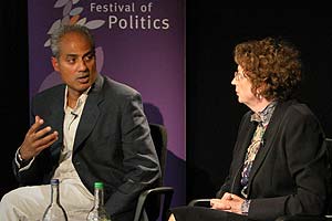 George Alagiah and Trish Godman MSP